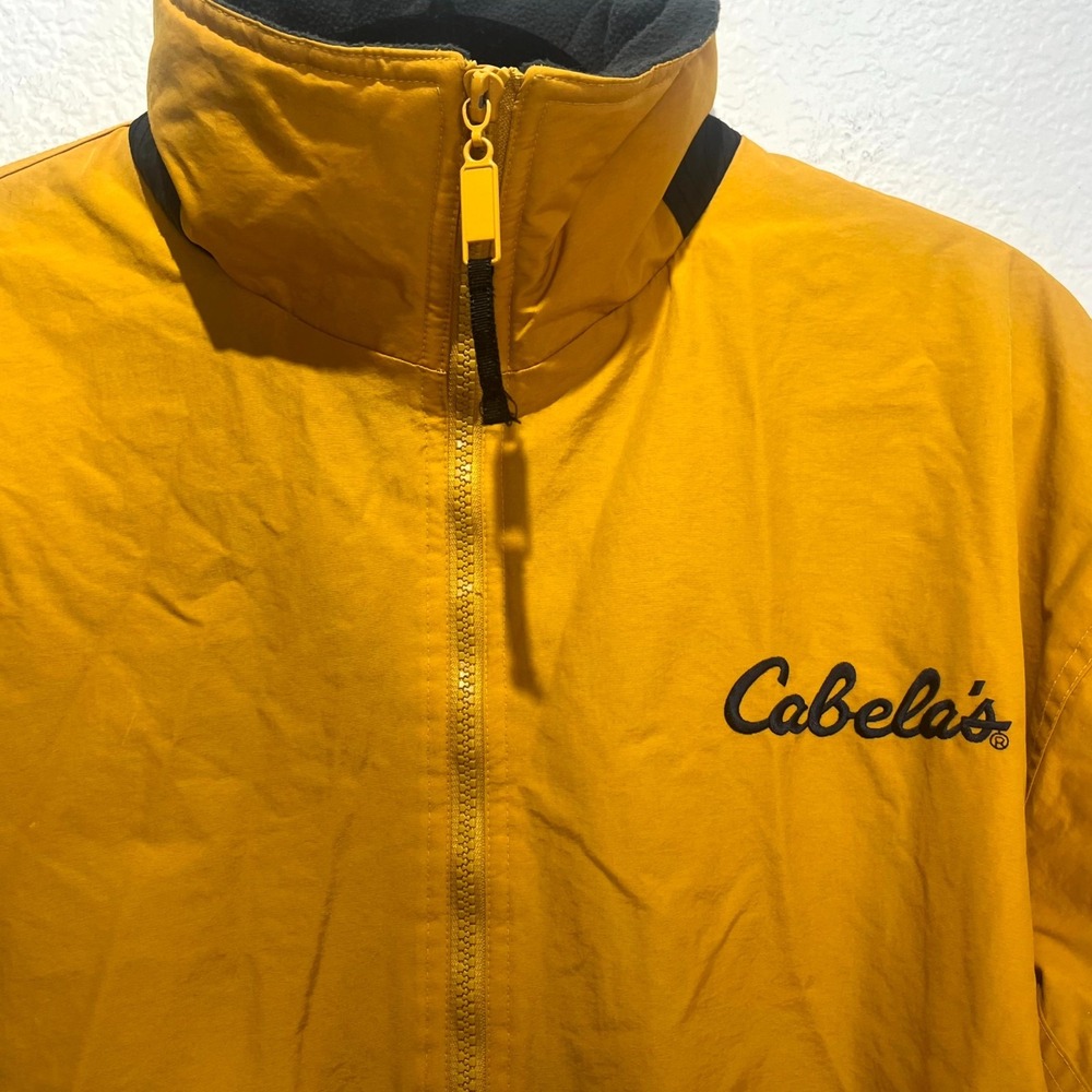 Cabela's Destination 10000 Ft Above Sea Level Bomber Jacket Mens Mediumโ Mustard - Picture 6 of 16